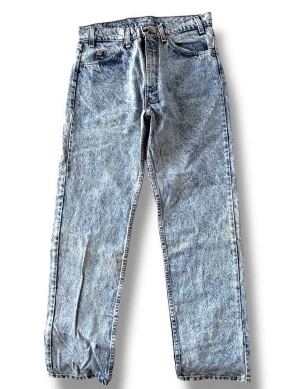 Vintage Levi’s Orange Tab Acid Washed Straight Leg Jeans Size 32